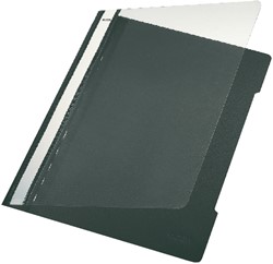 SNELHECHTER LEITZ STANDAARD A4 GERECYCLED PP ZWART