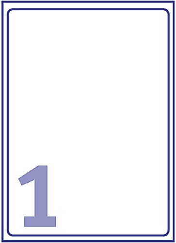 ETIKET AVERY J8567-25 210X297MM A4 TRANSPARANT 25 STUKS-2
