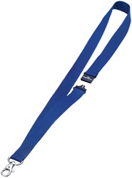 TEXTIELKOORD DURABLE 8137 MET KARABIJNHAAK DONKERBLAUW