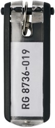SLEUTELLABEL DURABLE 1957 MET RING ZWART