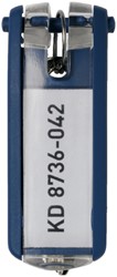 SLEUTELLABEL DURABLE 1957 MET RING BLAUW