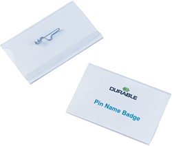 BADGE DURABLE 8004 MET SPELD 54X90MM