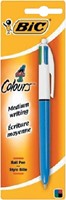 BALPEN BIC 4KLEUREN MEDIUM LICHTBLAUW BLISTER À 1 STUK