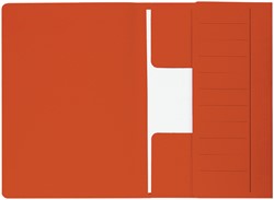 DOSSIERMAP DJOIS SECOLOR MAMMOET FOLIO 3 KLEPPEN 250GR RECYCLED ROOD 10 STUKS