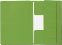 DOSSIERMAP DJOIS SECOLOR MAMMOET FOLIO 3 KLEPPEN 250GR RECYCLED GROEN 50 STUKS