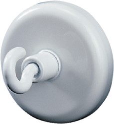 MAGNEET MET HAAK DAHLE 36MM DRAAGKRACHT 8KG WIT