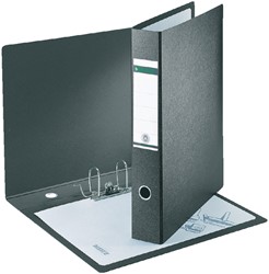 ORDNER LEITZ 1072 180° ZONDER SLEUVEN EN RANDBESCHERMERS 77MM KARTON A3 RECHT ZWART