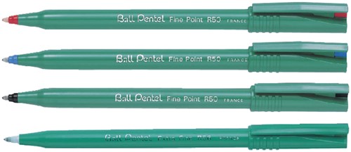 ROLLERPEN PENTEL R50 MEDIUM ZWART-2