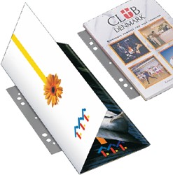 OPBERGSTRIP DJOIS FILESTRIP A4 295MM 2/4RINGS TRANSPARANT 100 STUKS