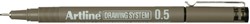 FINELINER ARTLINE TECHNISCH 0.5MM ZWART