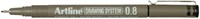 FINELINER ARTLINE TECHNISCH 0.8MM ZWART