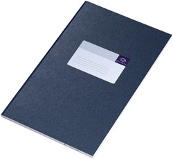NOTITIEBOEK DJOIS ATLANTA GELIJMD 330X205MM 96 BLZ.BLAUW