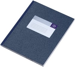NOTITIEBOEK DJOIS ATLANTA GELIJMD 210X165MM 160BLZ LIJN BLAUW