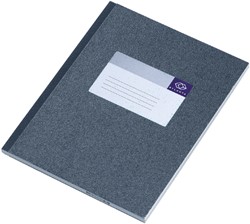 NOTITIEBOEK DJOIS ATLANTA GELIJMD 210X165 128BLZ LIJN GRIJS