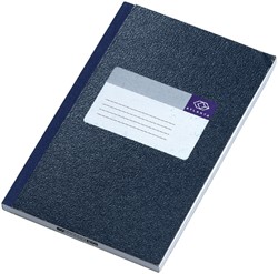 NOTITIEBOEK DJOIS ATLANTA GELIJMD 165X105MM 128BLZ BLAUW