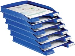 BRIEVENBAK LEITZ PLUS SLIM A4 BLAUW
