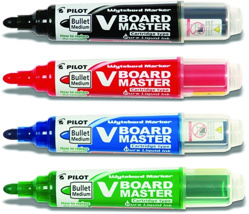WHITEBOARDMARKER PILOT BEGREEN ROND MEDIUM ZWART-2