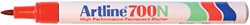 VILTSTIFT ARTLINE 700 ROND 0.7MM ROOD