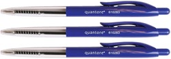 BALPEN QUANTORE DRUKKNOP BLAUW MEDIUM