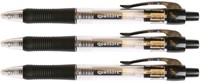 GELSCHRIJVER QUANTORE GRIPDRUKKNOP 0.7MM ZWART-3