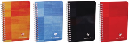 NOTITIEBOEK CLAIREFONTAINE 165X210MM 120 PAGINA'S SPIRAAL LIJN