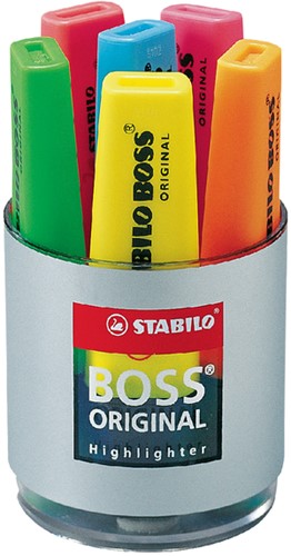 MARKEERSTIFT STABILO BOSS ORIGINAL 70/06 ASSORTI DESKSET À 6 STUKS