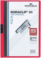 KLEMMAP DURABLE DURACLIP A4 3MM 30 VELLEN ROOD