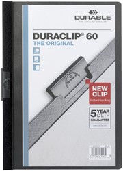 KLEMMAP DURABLE DURACLIP A4 6MM 60 VELLEN ZWART