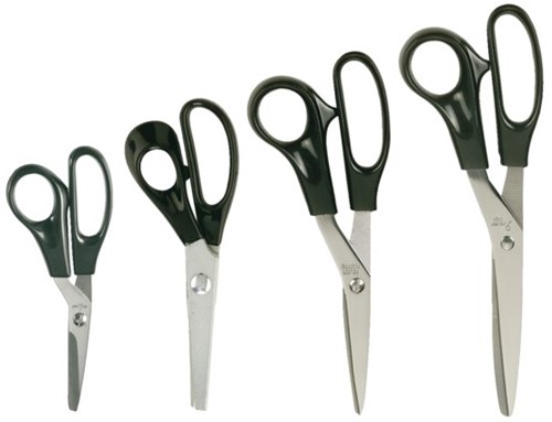 SCHAAR QUANTORE 190MM +PLASTIC HANDVAT ZWART-2