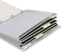 INDEXTABS DJOIS 12X40MM ZELFKLEVEND PERMANENT WIT 48 STUKS