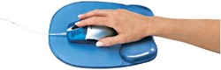 MUISMAT MET POLSSTEUN FELLOWES CRYSTALS GEL TRANSPARANT BLAUW