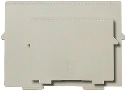 SCHEIDINGSPLAAT KAARTENBAK EXACOMPTA A6 DWARS GRIJS 2 STUKS