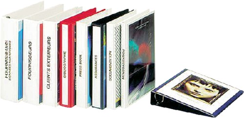 PRESENTATIERINGBAND ESSELTE ESSENTIALS A4 PANORAMA 23-RINGS O-MECHANIEK 20MM ZWART