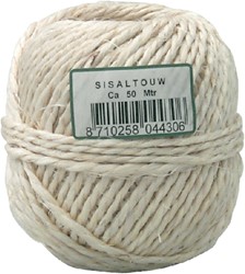 SISALTOUW MULLER 2-DRAADS Ø ±3MM CA 50 METER