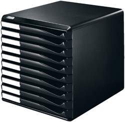 LADENBLOK LEITZ A4 10 LADEN ZWART