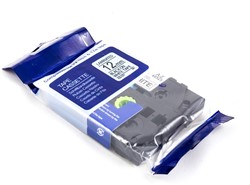 LABELTAPE BROTHER TZE-211 6MMX8M WIT/ZWART COMPATIBLE HS: 39191000 / CN